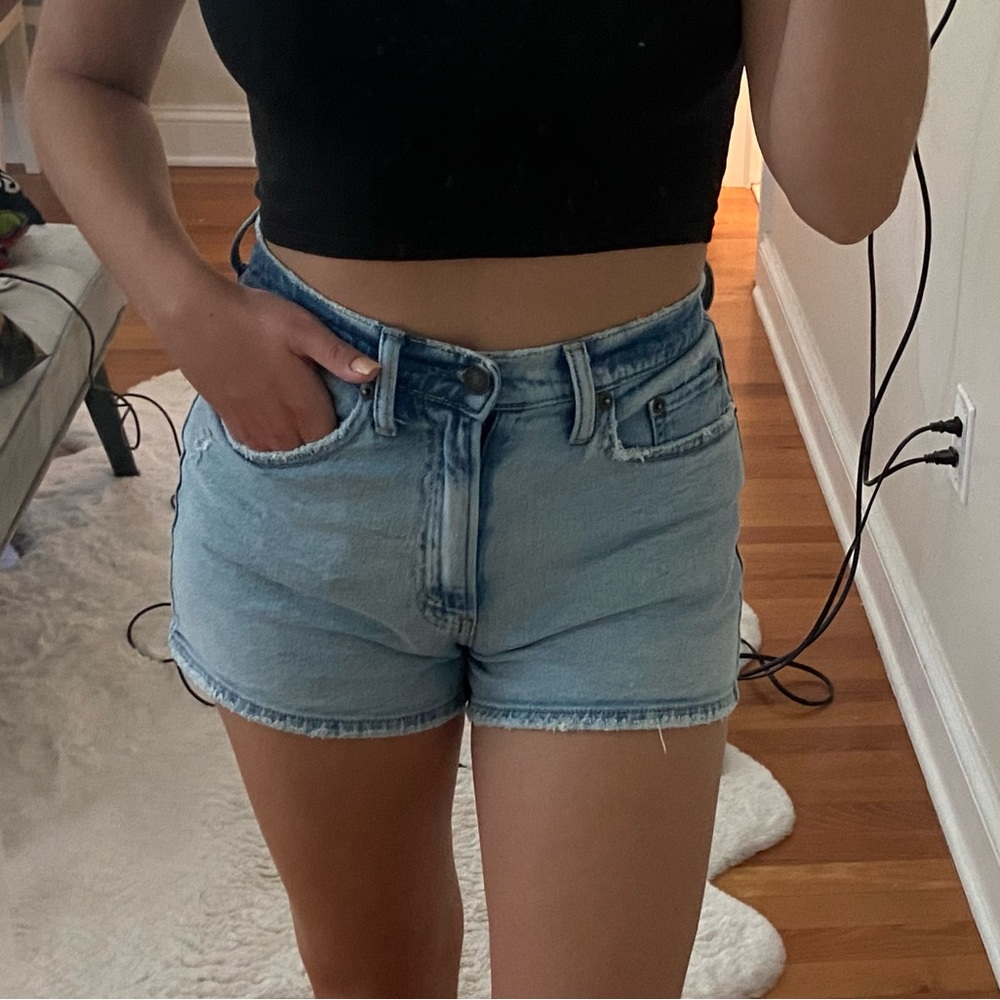 A&F Curve Love High Rise Mom Jeans